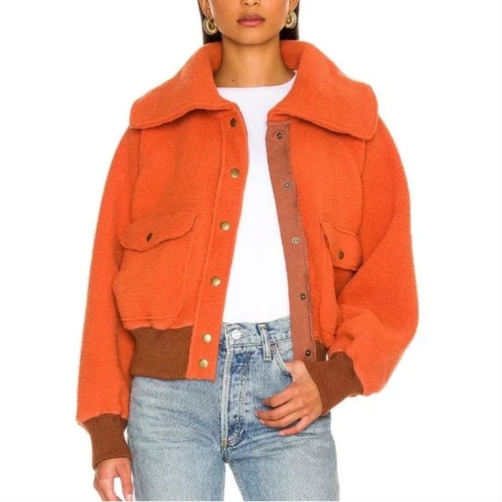 We The Free Shasta Snap-Up Fleece Bomber Jacket